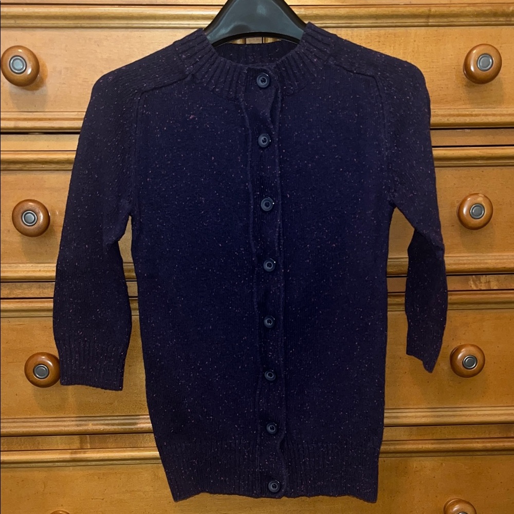 Rubbish Dark Purple Cardigan Sweater